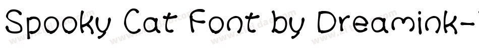 Spooky Cat Font by Dreamink-7NTypes字体转换